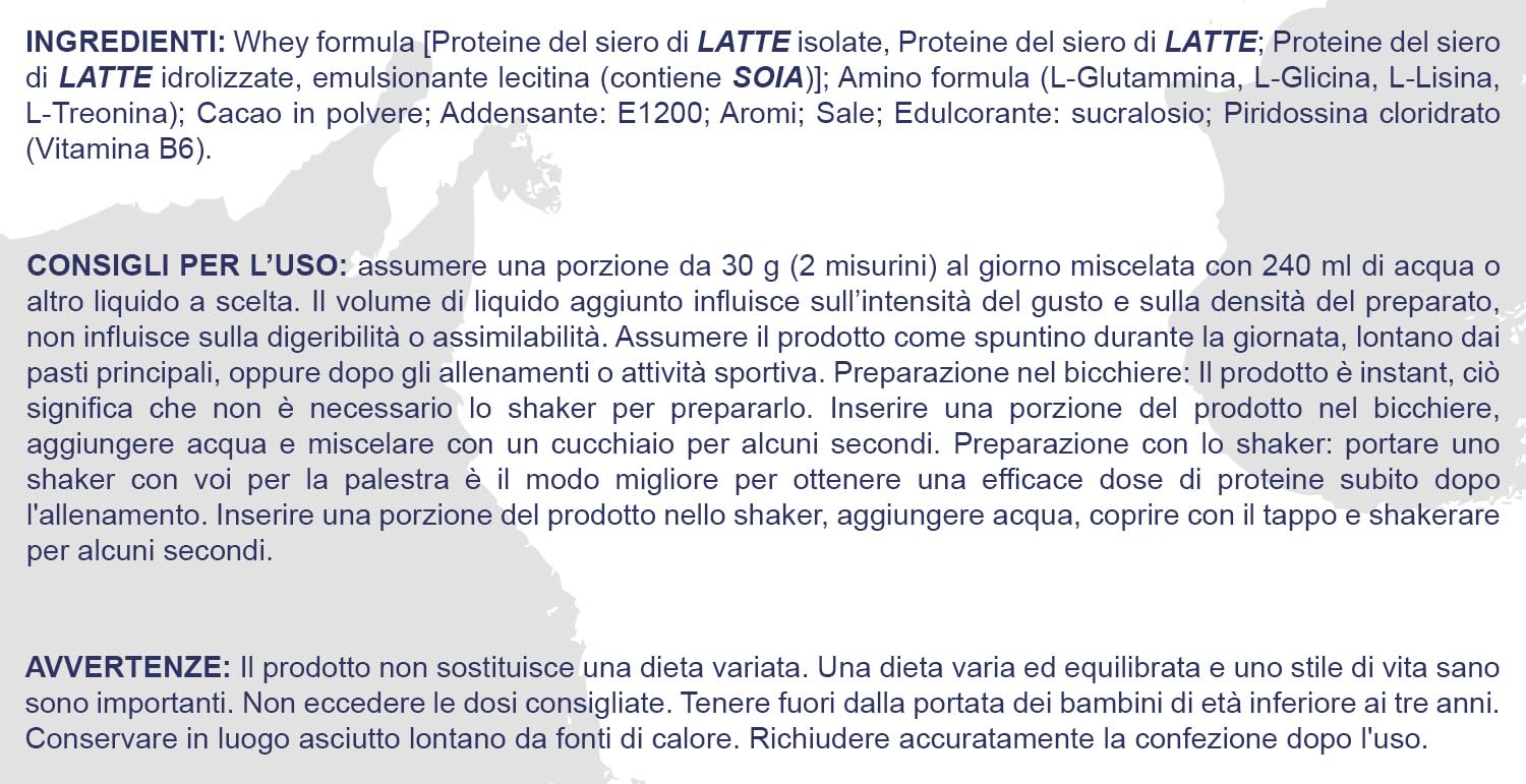 PROLABS WHEY ISO - 2 Kg - Cioccolato - Proteine del siero di latte isolate e idrolizzate – Con aminoacidi - Crescita della massa muscolare - Elevato valore biologico - Ottimo per gli sportivi