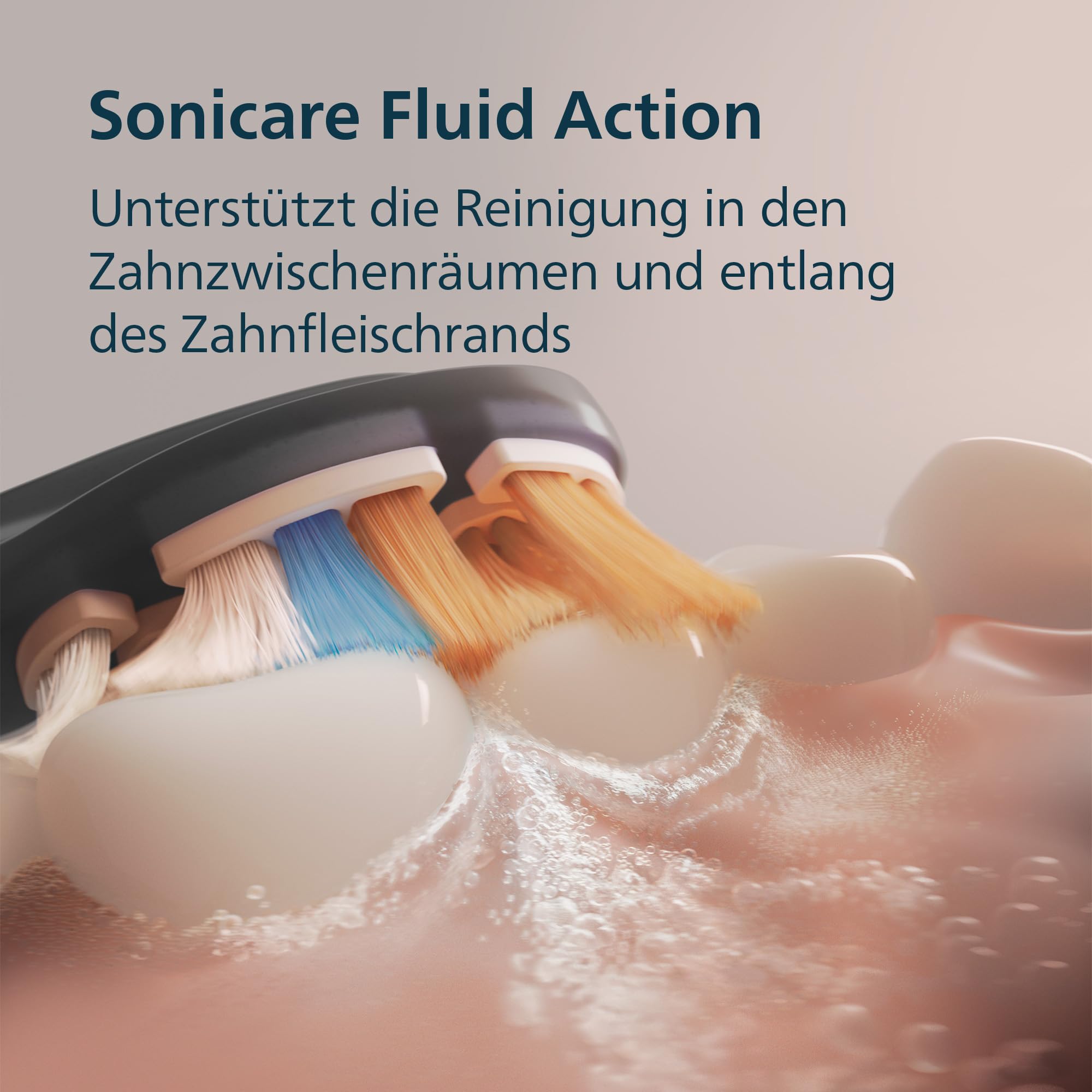 Philips Sonicare DiamondClean Smart 9400 elektrische Zahnbürste, Schallzahnbürste mit App, Drucksensor, Bürstenkopferkennung, 4 Putzmodi und 3 Intensitätsstufen, Schwarz, Modell HX9917/89