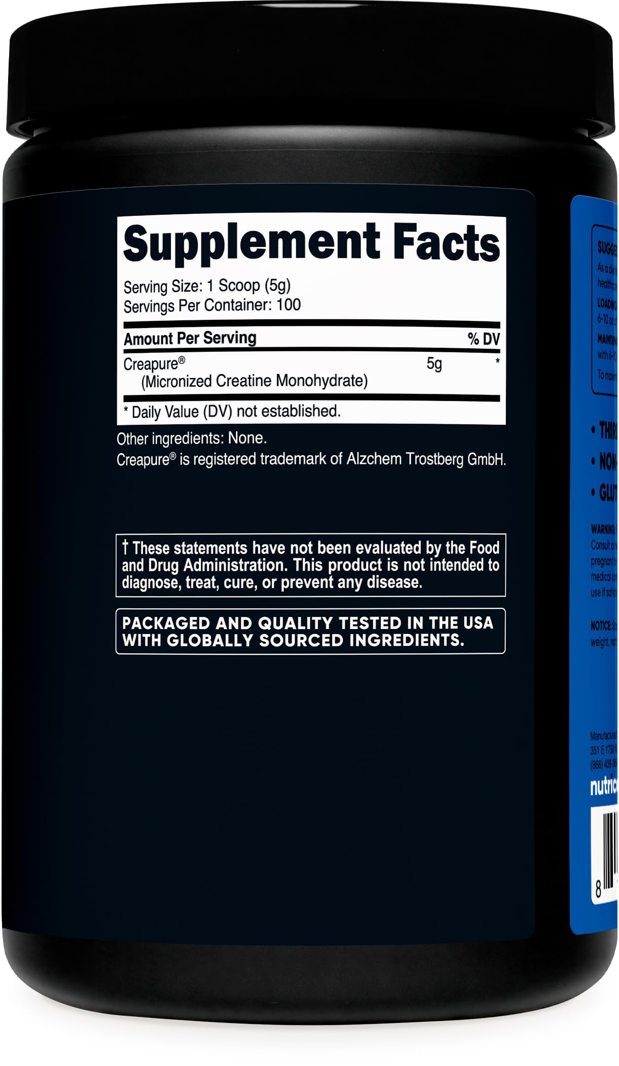 Nutricost Creapure® Creatine Monohydrate 500 Grams — Amazon image 5
