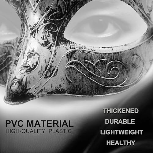 Miniatura 4 de Máscara de mascarada para hombre, veneciana, vintage, retro, para carnaval, cosplay, Mardi Gras, fiesta de máscaras, Halloween