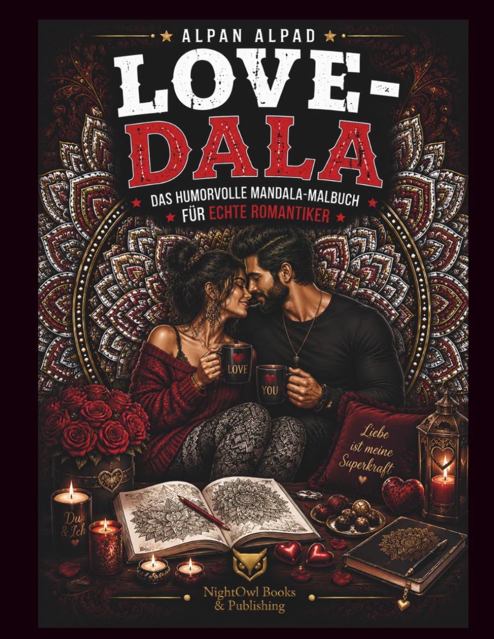LOVE-DALA: DAS HUMORVOLLE MANDALA-MALBUCH FÜR LIEBE, ROMANTIK UND HERZMENSCHEN