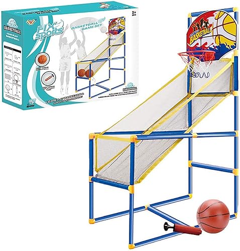 Liberty Imports Juego de tiro de aro de baloncesto para niños, sistema de tiro deportivo interior con mini aro, pelota inflable y bomba