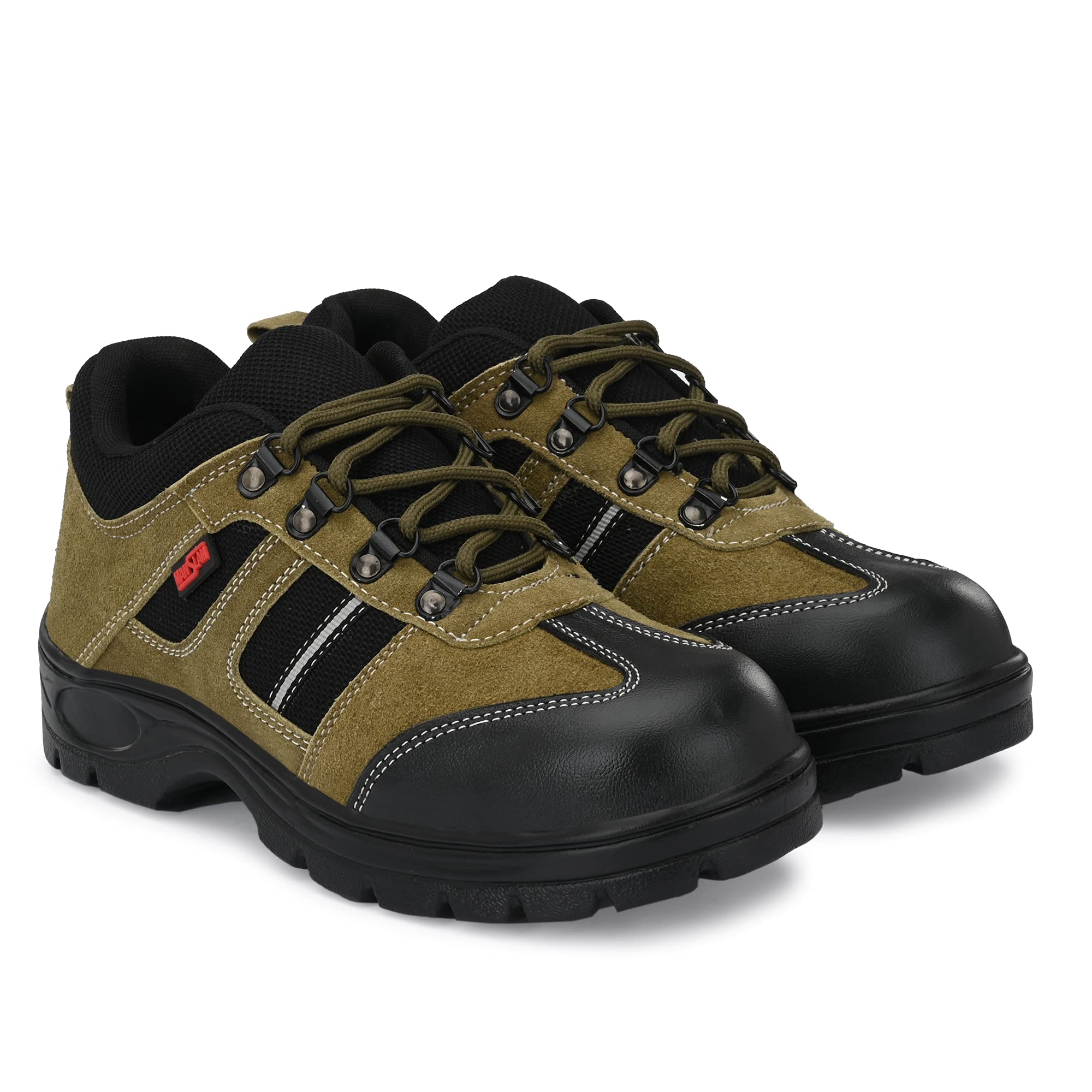 MANSLAM Suede Leather MSL59 Olive Safety Shoe for Men (Numeric_6) (B092TH6W2S) Amazon Price History, Amazon Price Tracker