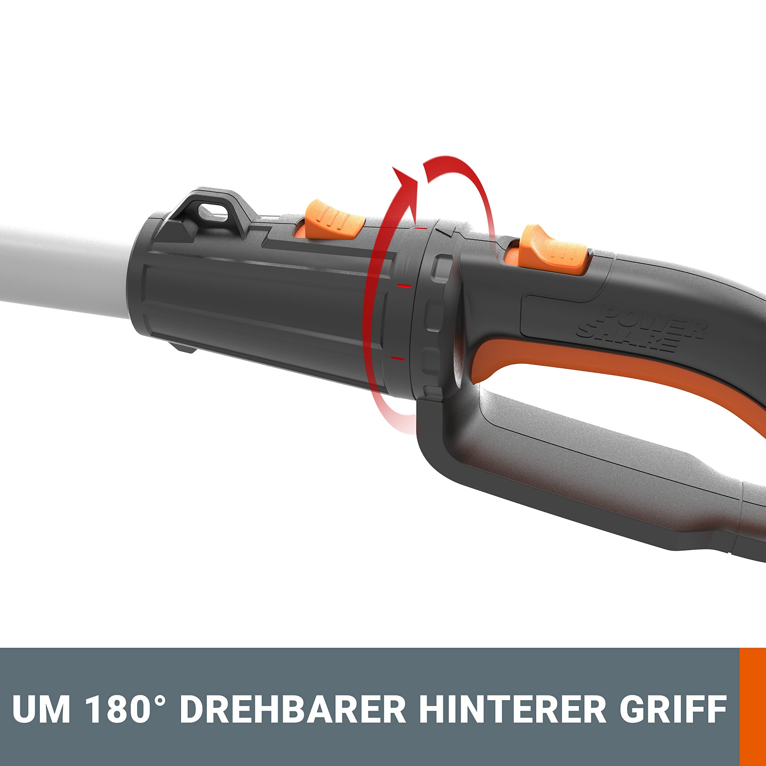 WORX 20V Akku Teleskop Hochentaster WG349E – Praktische Kettensäge für Einsätze an schwer erreichbaren Stellen im Garten – ergonomisches Design – mit Akku und Ladegerät