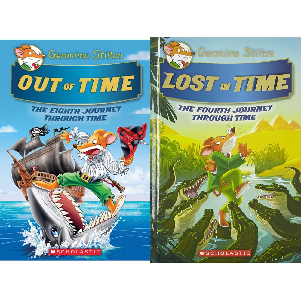 GERONIMO STILTON JOURNEY THROUGH TIME #08: OUT OF TIME & Geronimo Stilton SE: The Journey Through Time#04 - Lost in Time [Hardcover] Geronimo Stilton