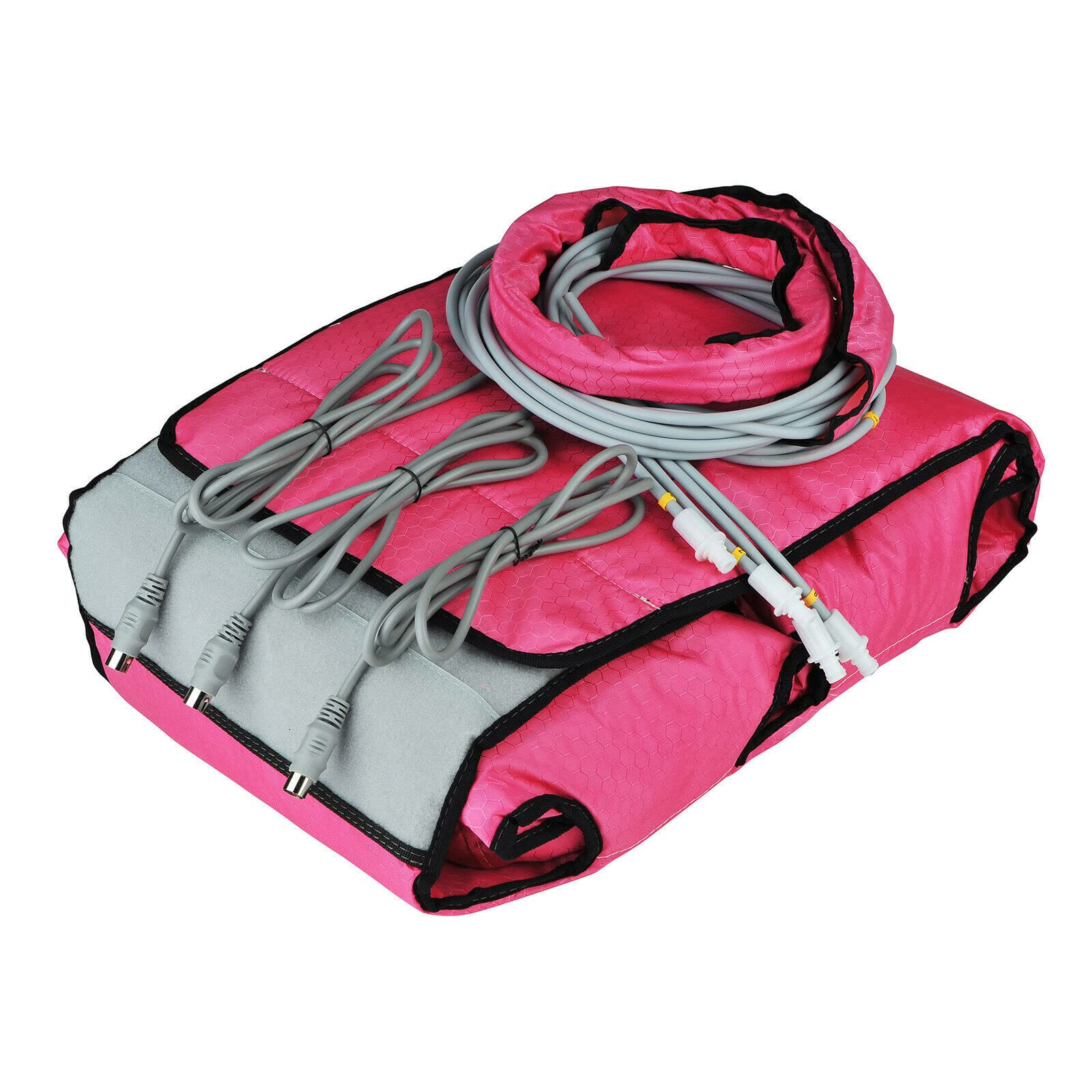 Massaggiatore tutto il corpo, 600 W, per tutto il corpo, pressoterapia, massaggio linfatico, circolazione sanguigna e rilassamento muscolare (rosa)