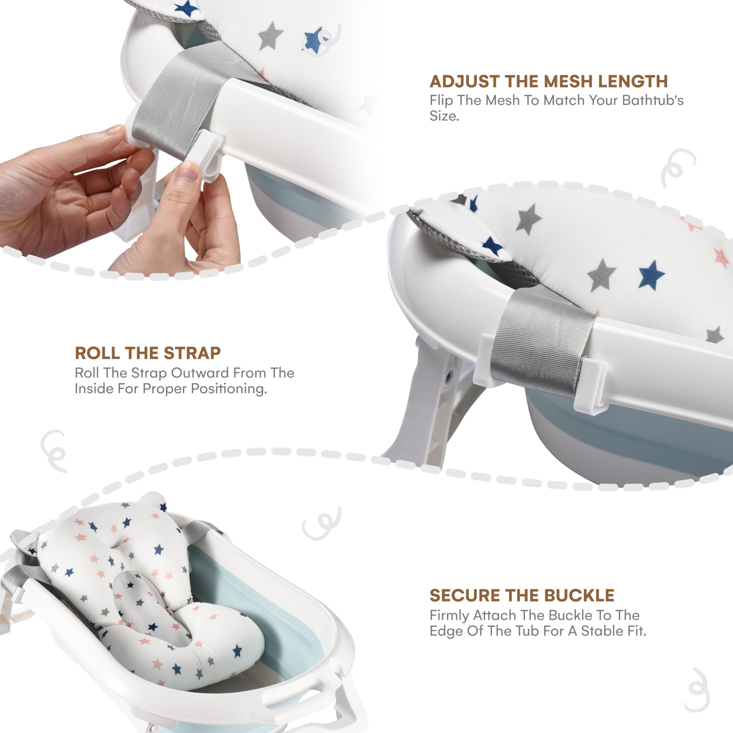 Amazon.com: Baby Bath Tub Seat Cushion - Baby Sink Bath