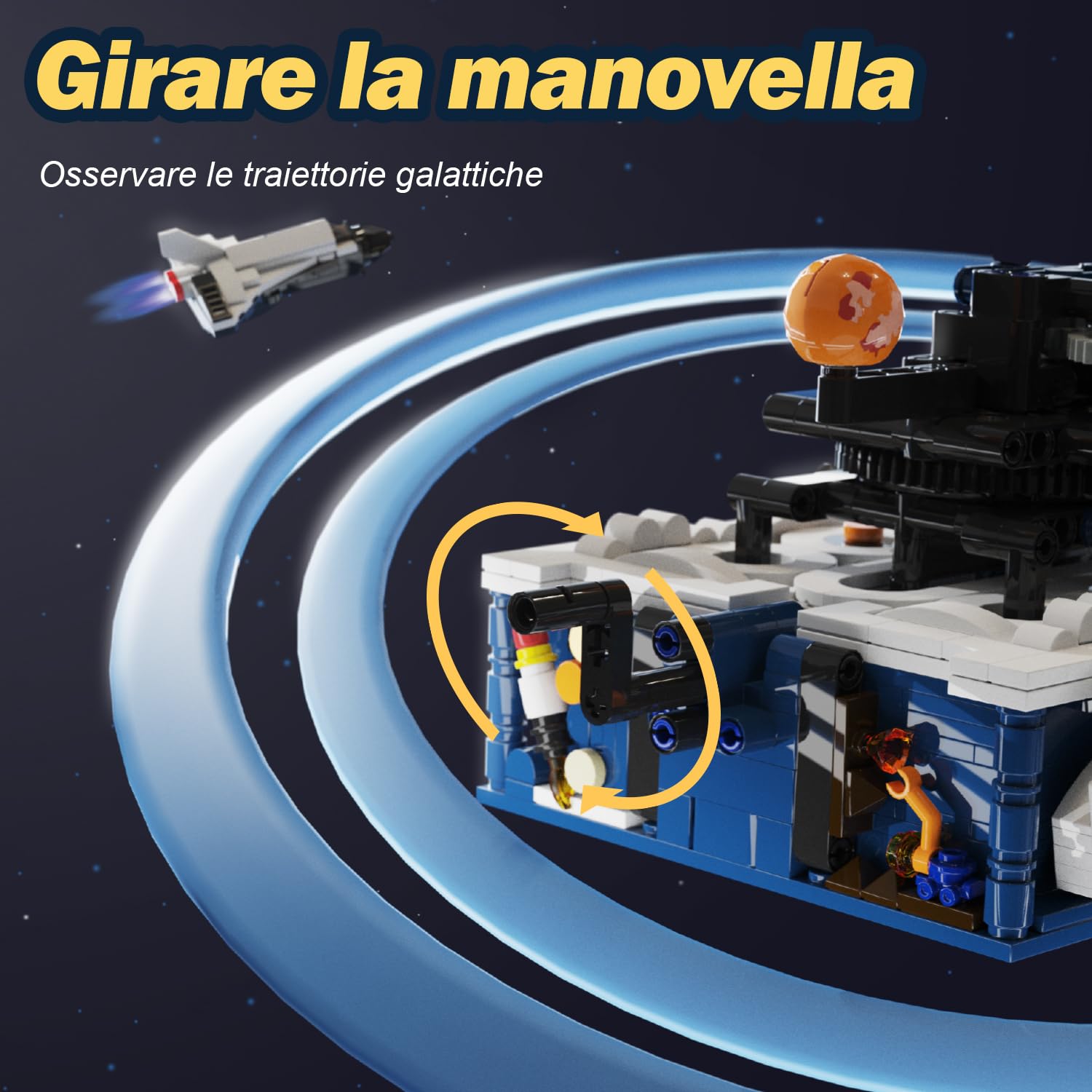 Technic Sistema Solare per Bambini con Luce, 8 Pianeti e Razzo | 775 Pezzi Sistema Solare Girevole Modello, Blocchi di Morsetto Regali per 6 7 8 10 12+ Anni Bambini Ragazzi