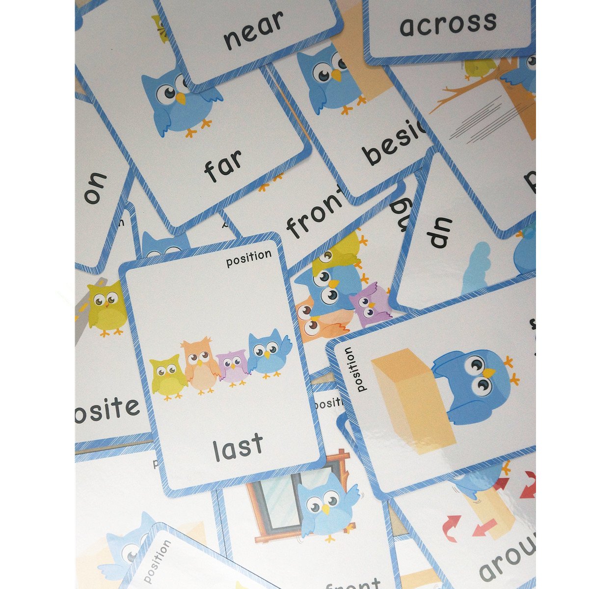 Amazon.co.jp: santsunフラッシュカード、36方向Preposition式英語