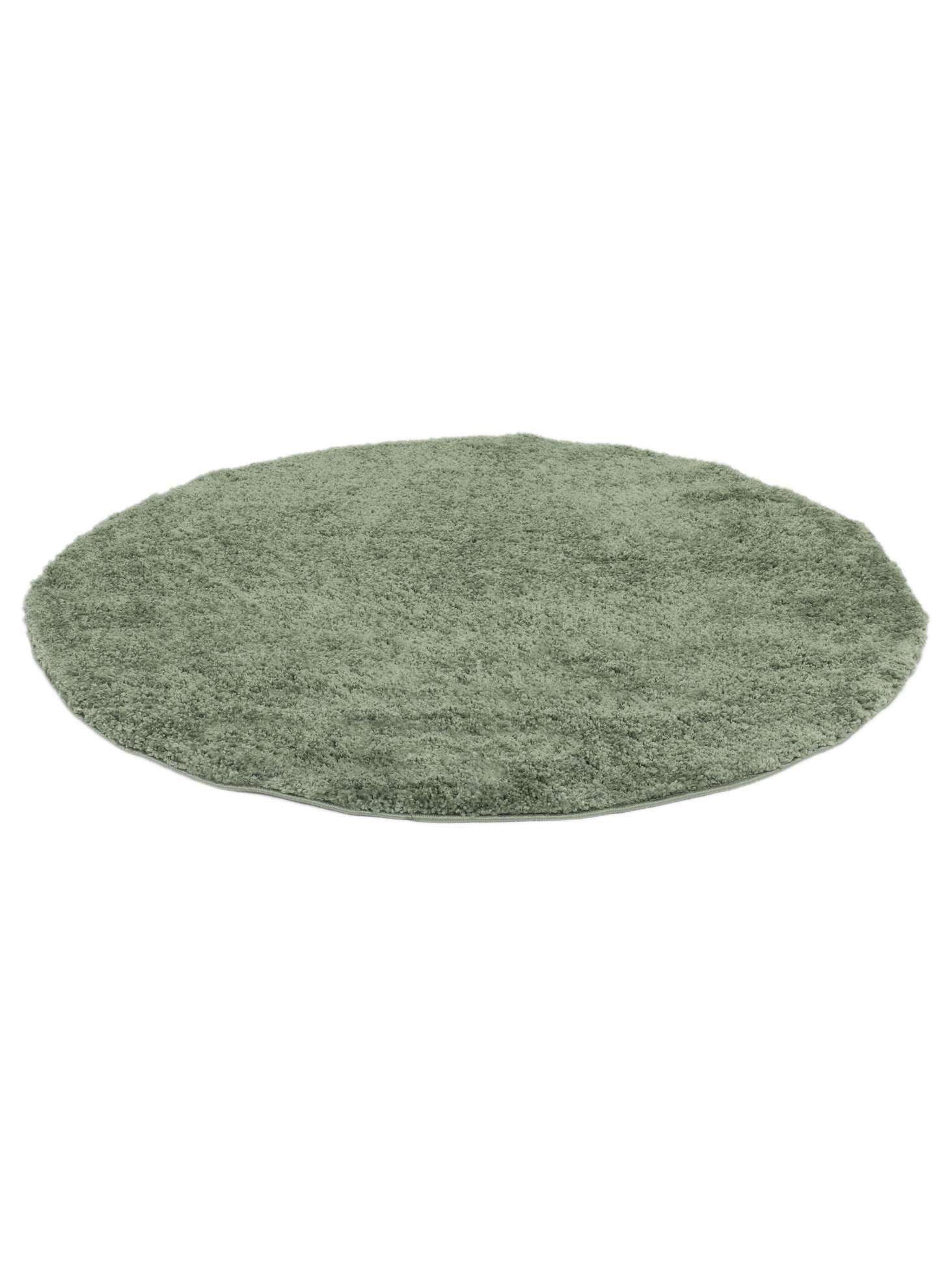 RugVista Comfy Alfombra Infantil, Ø 100 cm, Verde | Modernas, Redondo, Pelo medio, Limpieza en seco, Oeko-Tex 100, Sin productos químicos peligrosos, Cuarto del bebé