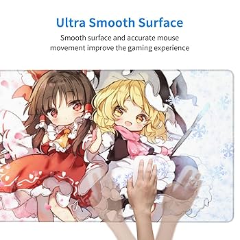 月村手毬 ゲーミングマウスパッド ラバーマット デスクマット プレイマット Amazon.co.jp：デスクマット 東方シリーズ 博麗霊夢 霧雨魔理沙