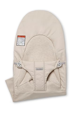 BabyBjörn Asiento de tela para gorila, tejidojersey, tritela, beige claro
