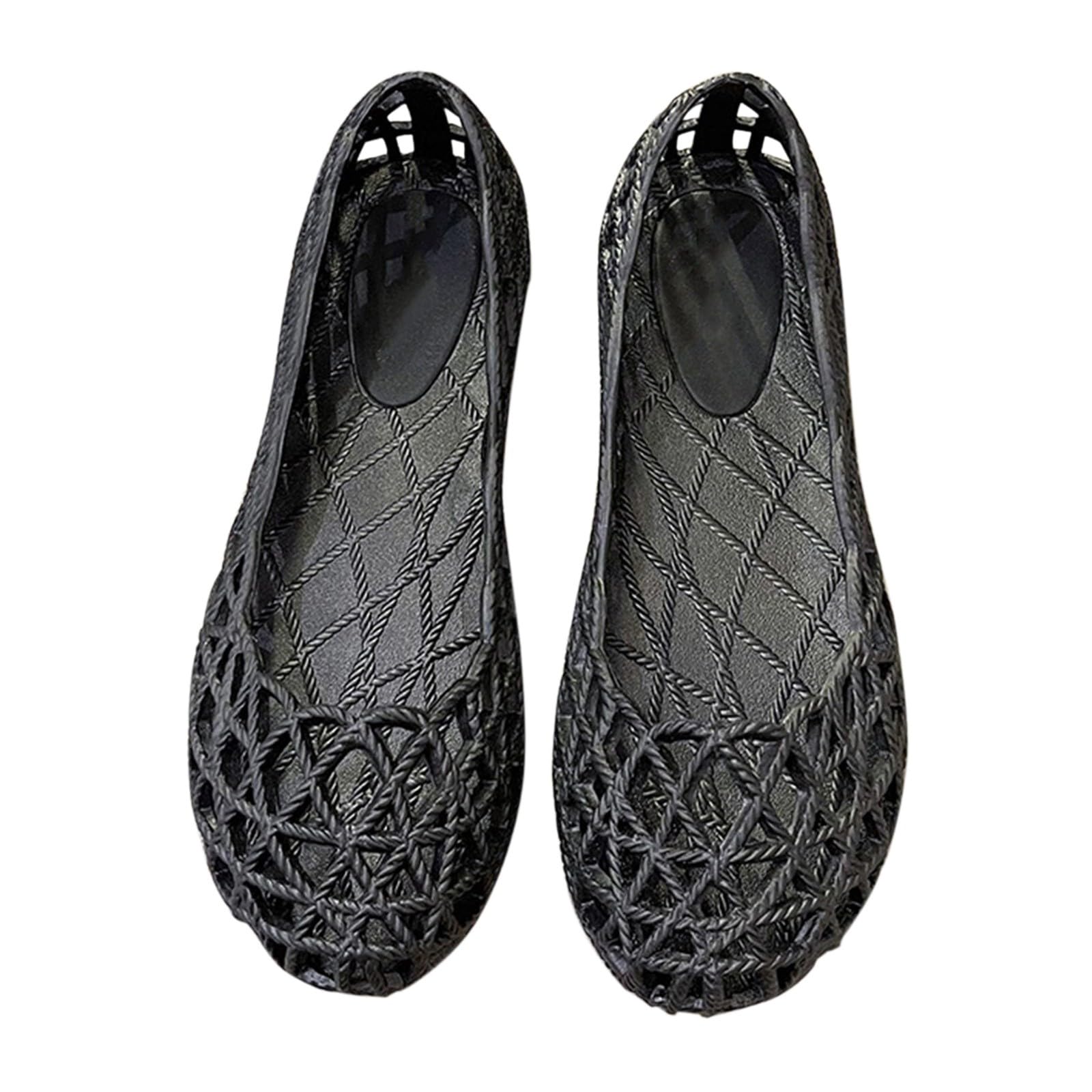 Sandalias de mujer cerradas con punta baja - Zapatillas de verano