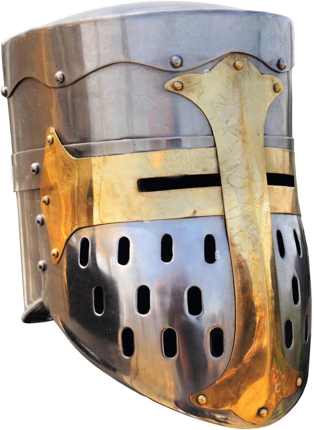 Medieval Templar Knight Crusader Roman Armor Helmet+ Free Stand & Shipping New