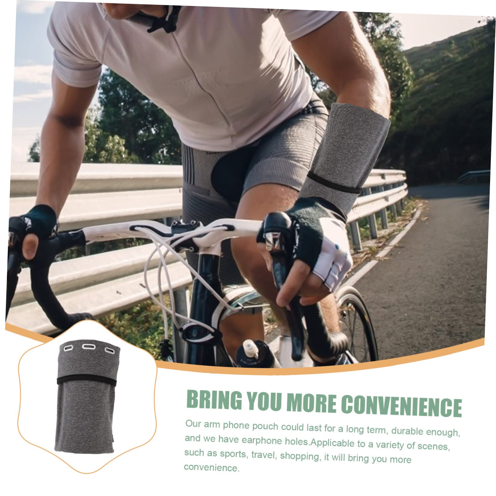 HOMSFOU 5pezzi Fascia Sportiva Per Telefono Armband Per Running e Attività All Aperto Porta Cellulare Resistente e Pratico Per Jogging Palestra e Viaggi