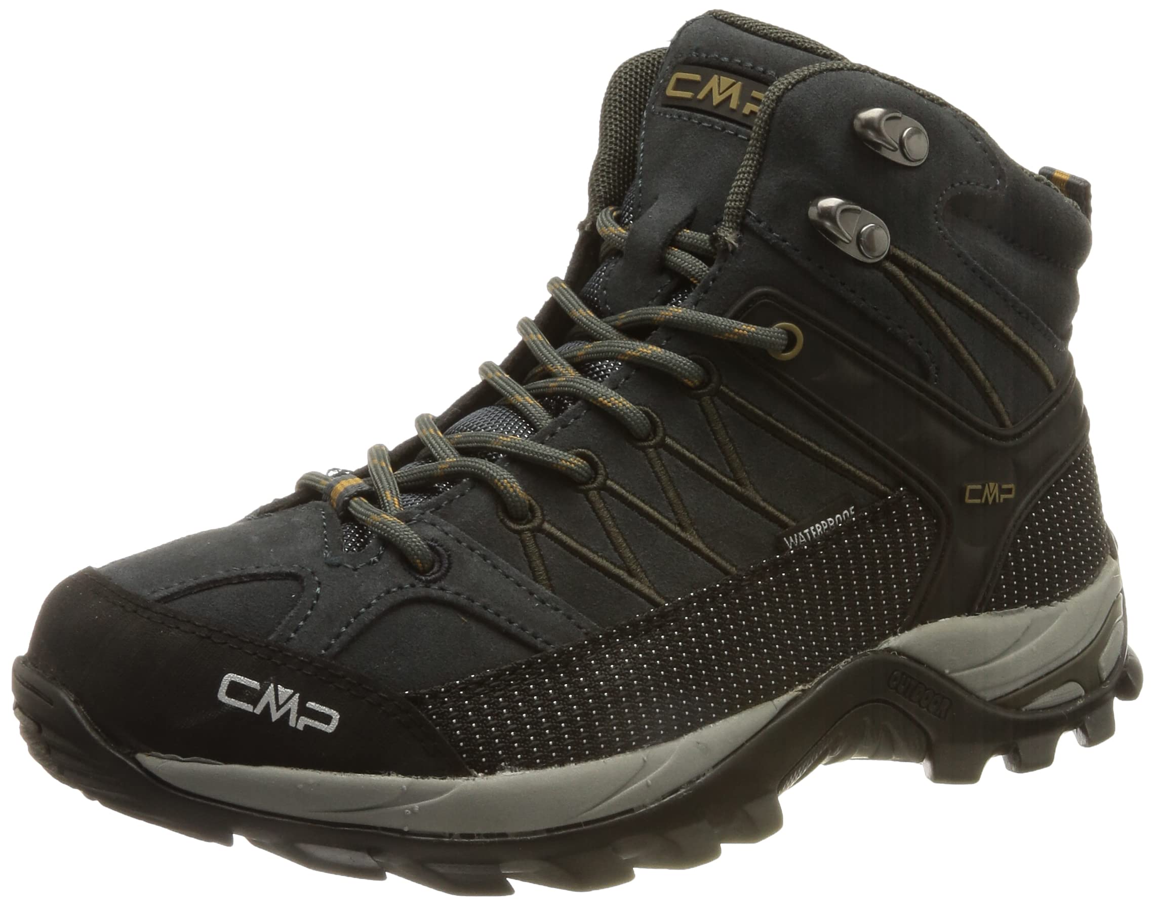 CMP Men's Rigel Mid Trekking Shoes Wp Hiking Boot, Antracite-Torba, 11 UK