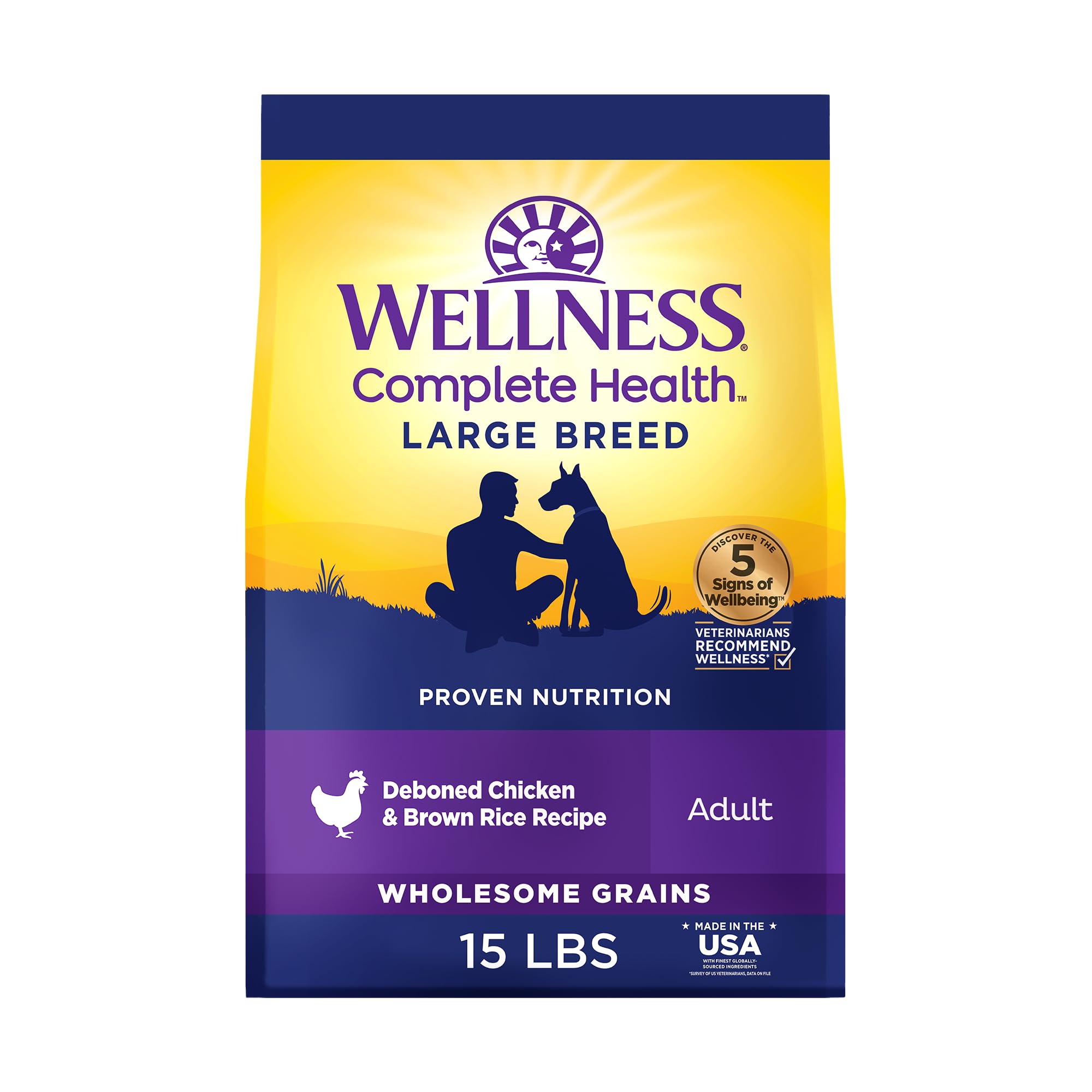 Wellness Complete Health Dry Dog Food, Large Breed