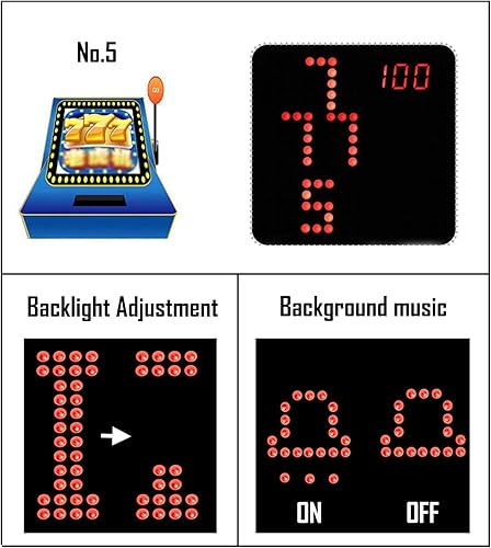 Miniatura 3 de Kit de juego de proyecto de soldadura de bricolaje, kit de soldadura electrónica retro clásico con 5 juegos clásicos retro y estuche acrílico
