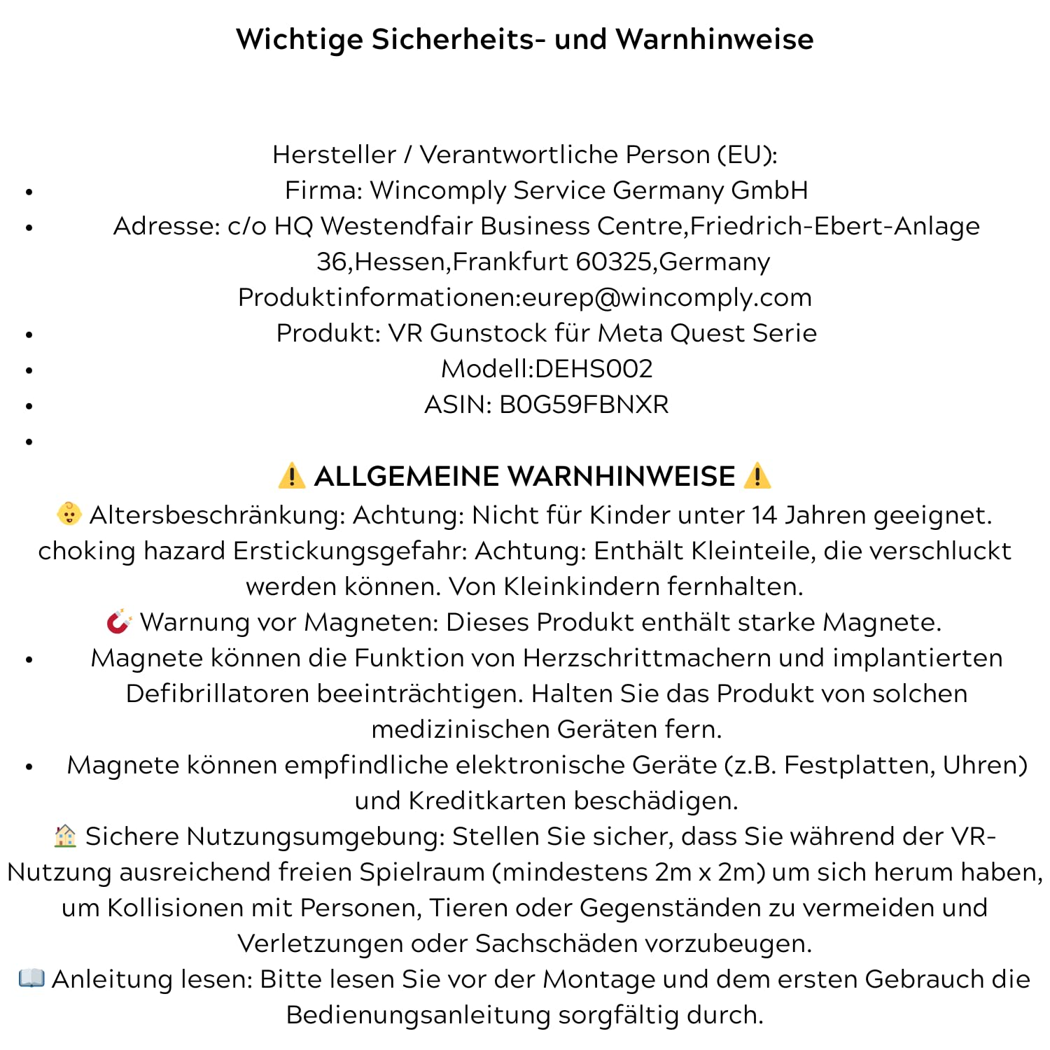 VR Gunstock für Meta Quest 3S / 3/2 / Pro – Verstellbare Gewehrstütze mit Magnet-Halterung & Wangenauflage – Immersives FPS Gaming Zubehör für präzises Zielen