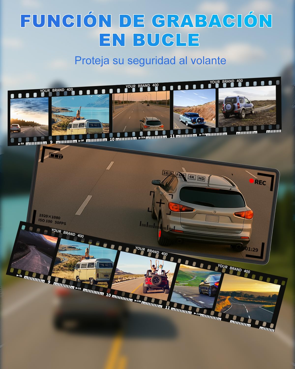 Pantalla Coche, 10.26" Pantalla Carplay Coche para Apple y Android con Cámara Trasera y Delantera HD 1080P, Navegación GPS, Sonido Premium, Control por Voz, Encendedor de Coche de Doble Puerto, AUX