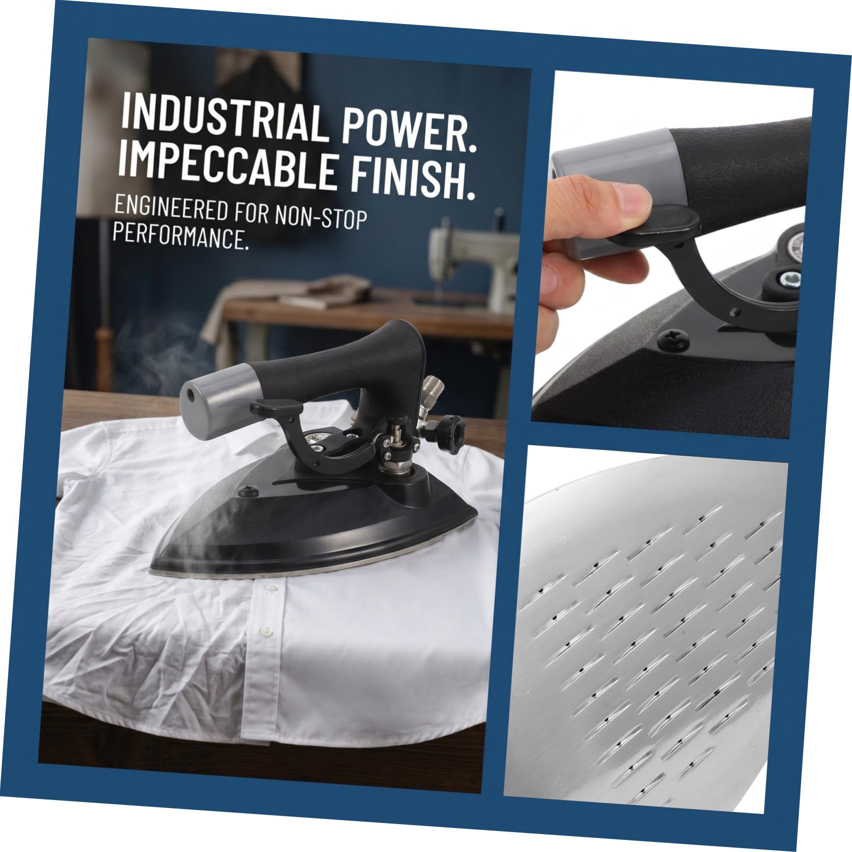 Plancha de Vapor Industrial St-601 de Metal para Tintorerías y Fábricas