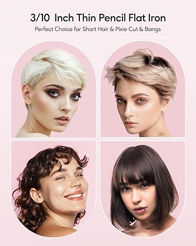 Miniatura 9 de Wavytalk Plancha de pelo de iones negativos de 1 pulgada y plancha plana