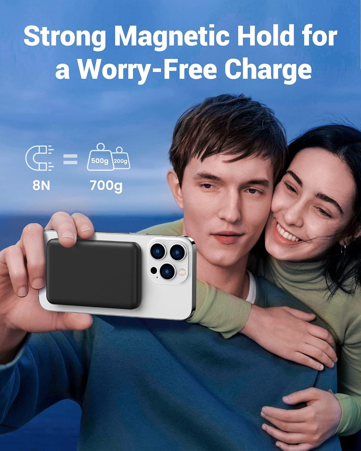 Yiisonger per Mag-safe Powerbank, 10000mAh Caricabatterie Portatile Magnetico Wireless PD 22.5W Ricarica Rapida USB QC3.0 Display LED Batteria Magnetico per iPhone 12/13/14/15/16/Pro/Plus/Max(Nero)