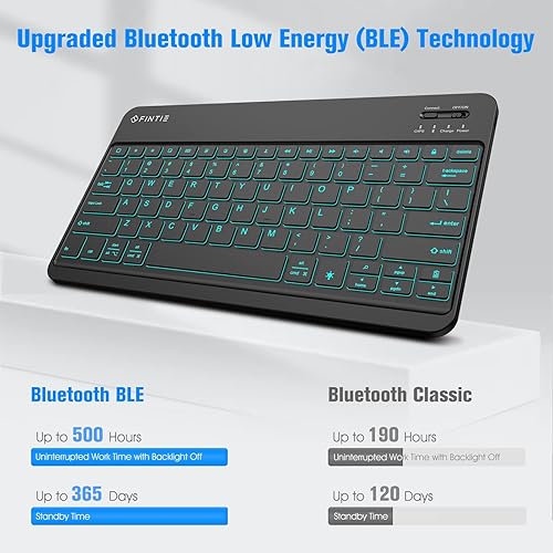 Miniatura 7 de Fintie Funda para teclado - iPad Pro 20172015 de 12.9 pulgadas (modelo antiguo) 1 y 2 generación, cubierta protectora de TPU suave, retroiluminación