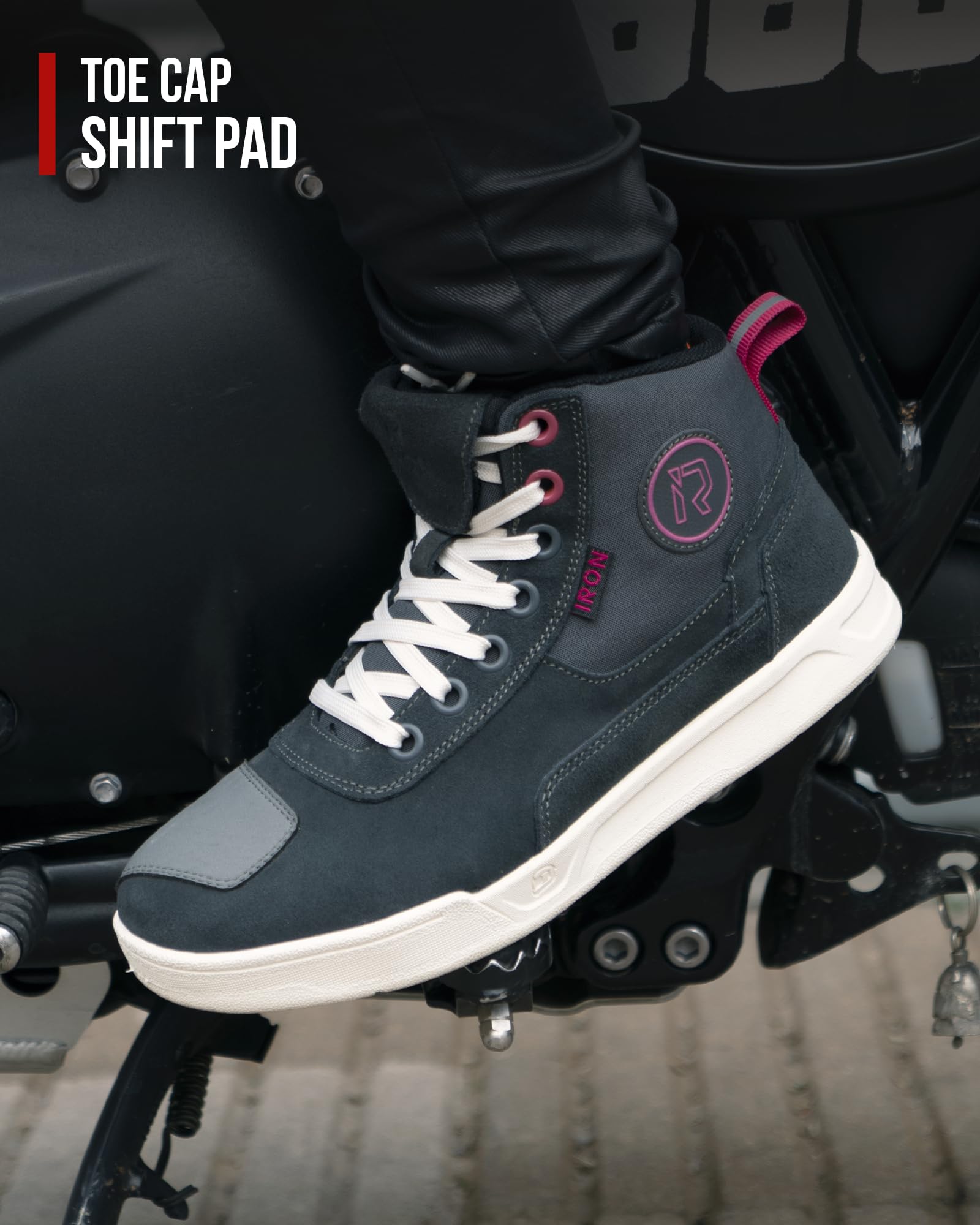 IRON JIA'S Botas Moto Hombre Todas Las Estaciones Impermeables Antideslizantes Transpirables Modernas y Cómodas
