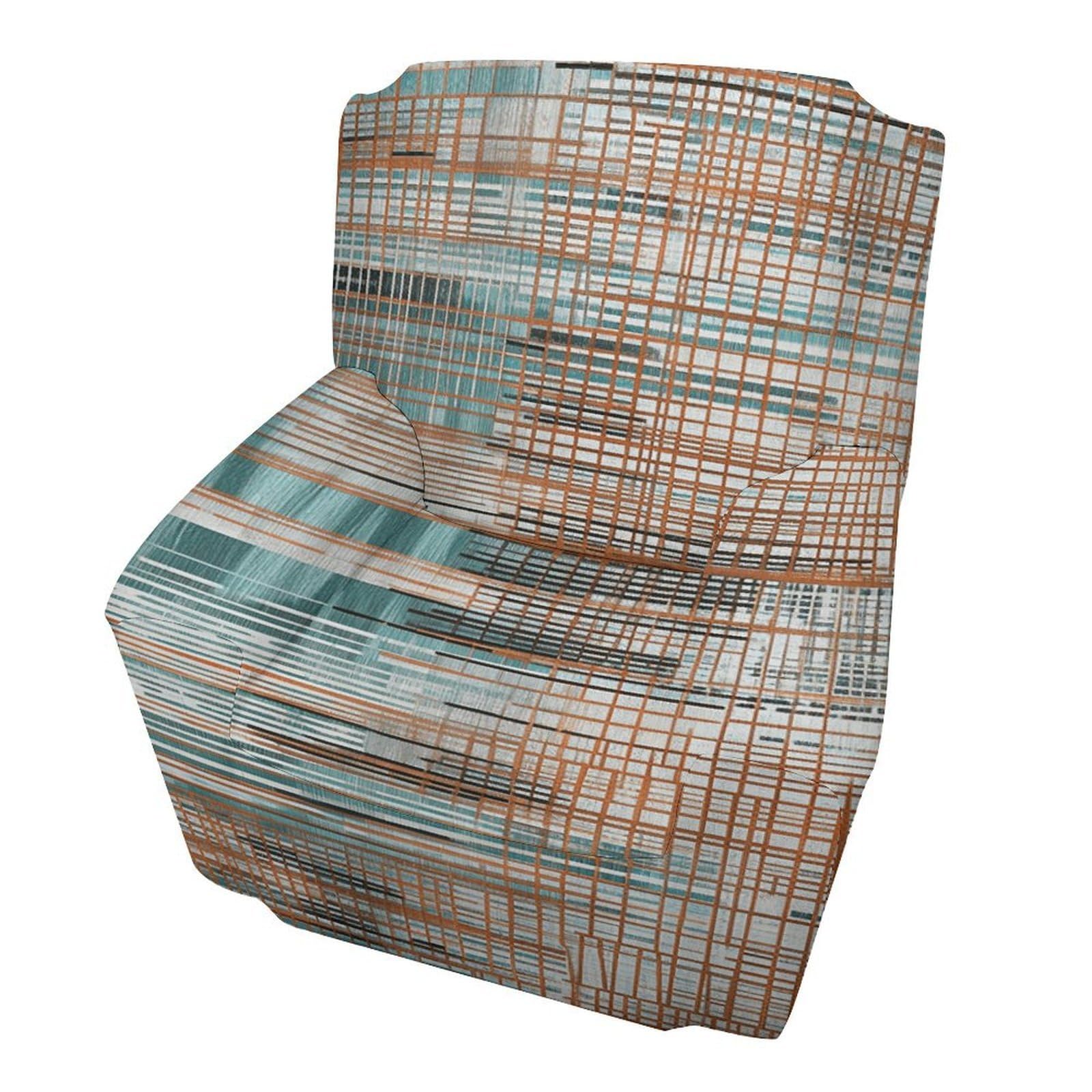 Fekiloot Style Orange Abstract Pattern Couch Cover Sofa Cover Sofa Slipcover