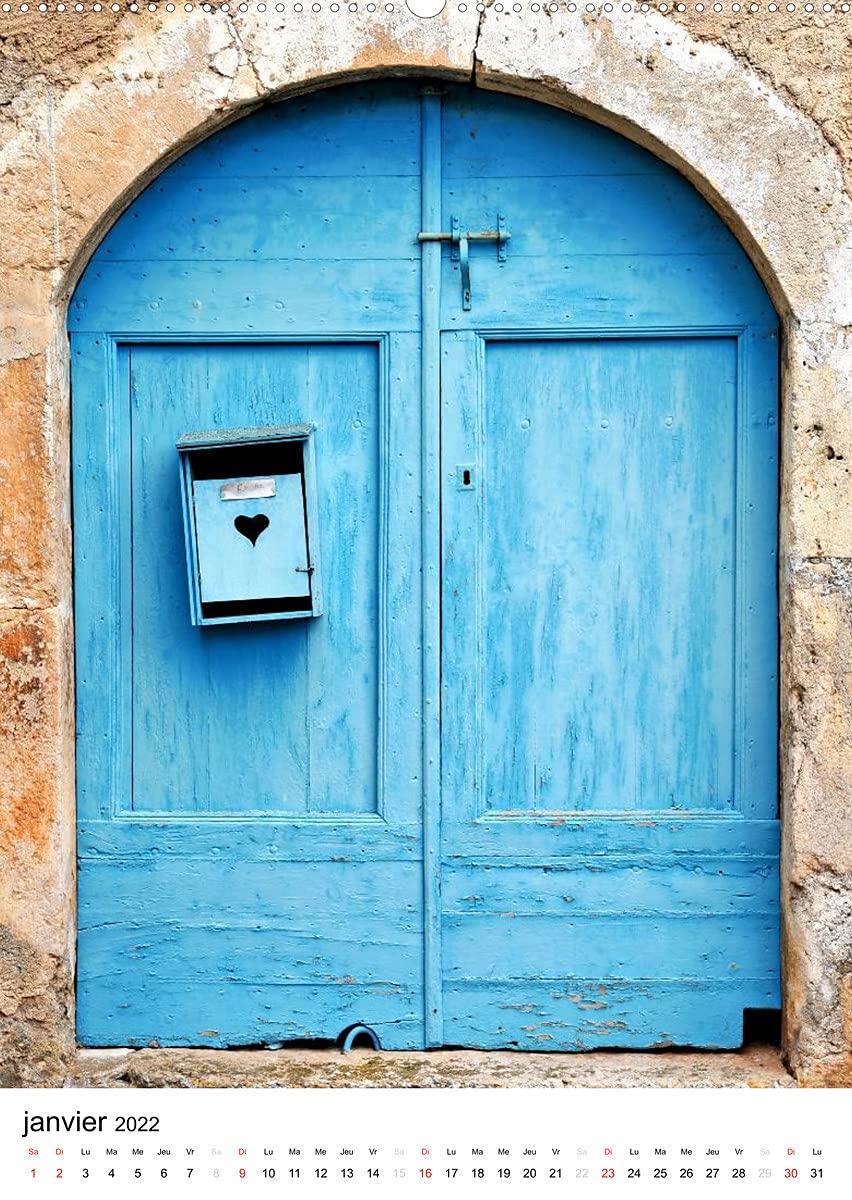 Portes de l'Aveyron (Premium, hochwertiger DIN A2 Wandkalender 2022, Kunstdruck in Hochglanz): Les portes des maisons aveyronnaises (Calendrier mensuel, 14 Pages )