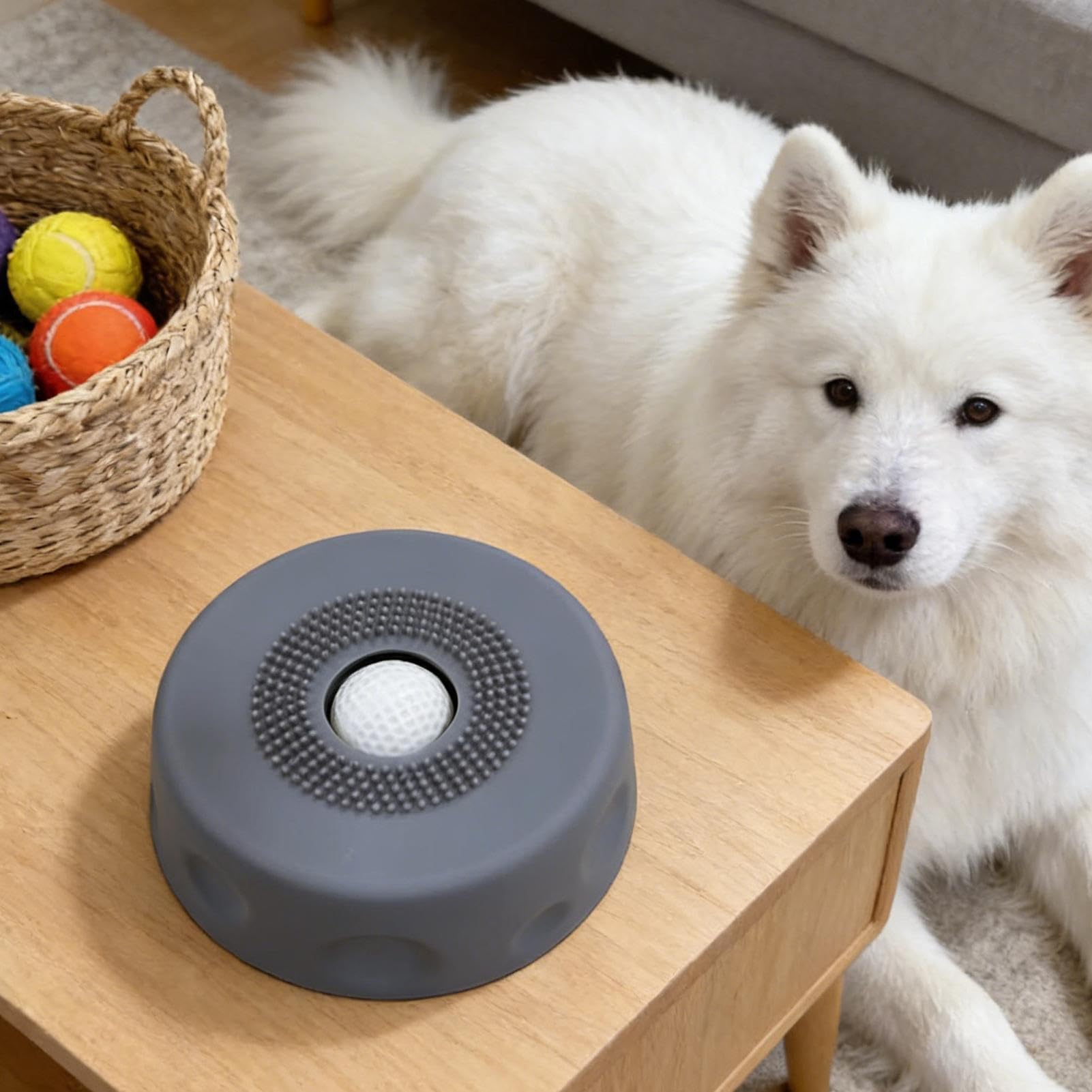 Slow Feeder Dog Bowls - Non Slip Anti Choking Puppy Liquid Treats Dispenser,Dog Lick Sphere | for Yogurt Liquid Dietary Supplement Post-Op Nutrition - 3