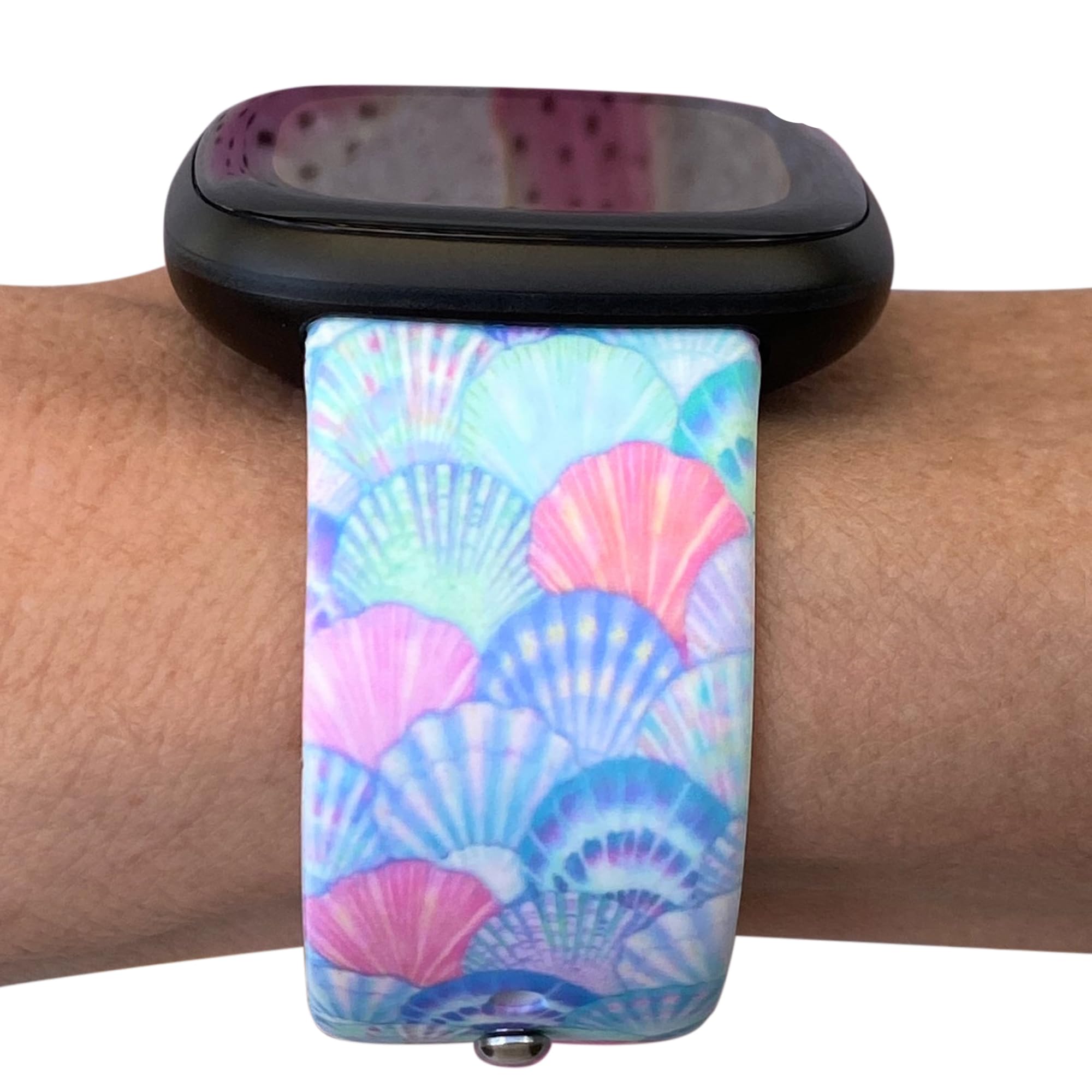 Lux Bands Smart Watch Bands for Women Printed Silicone Watch Band Compatible with Fitbit Versa 3 Versa 4