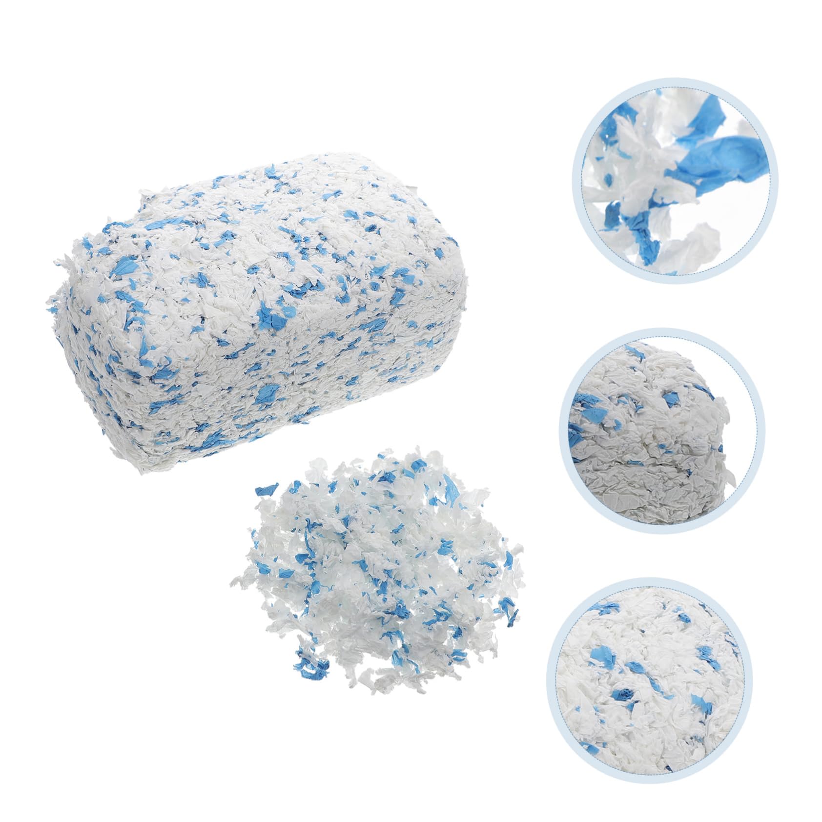 Haustiernest Papierstreu aus Papier 1 Beutel 450g Low Staub Flauschig für Kaninchen und Frettchen im Tierkäfig