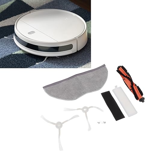 Miniatura 3 de TOPINCN Juego de paño de fregona de filtro de cepillo lateral de cepillo principal para G1 MJSTG1 Partes de repuesto para aspiradora