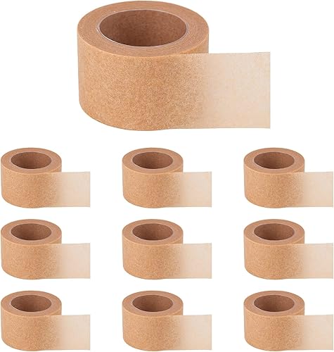Nicime 10 rollos de cinta para la piel transpirable de 1 pulgada, cinta de piel para cirugía de nariz, vendajes elásticos flexibles para lesiones de