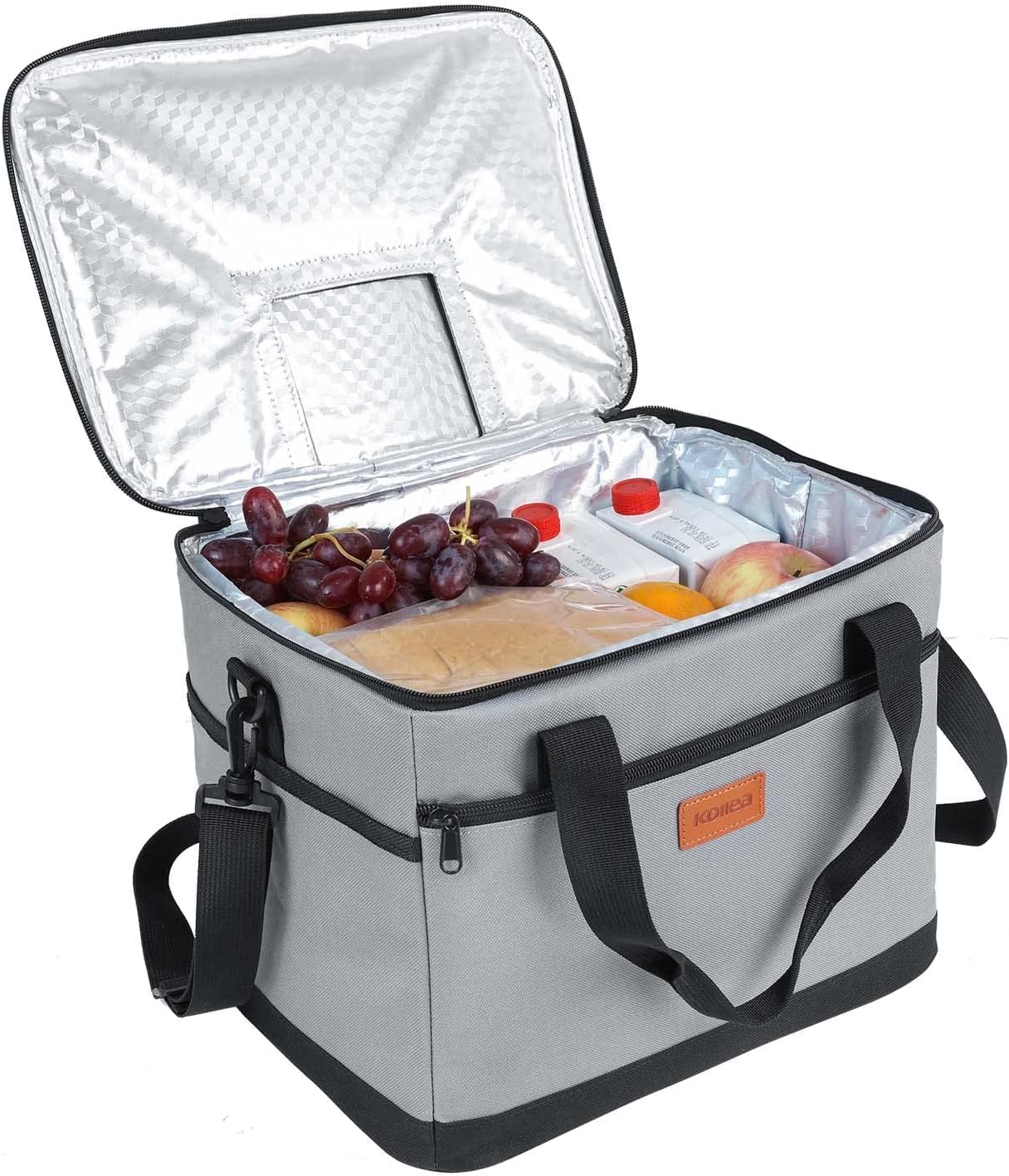 Kollea Cool Bag - 20 Litre Cool box -Insulated Cooler Bag Lunch Bag Keep Warm and Cold, Leak-Proof, With Carriying Straps, Multiple Pockets - Ideal for Travel, Camping, Picnics, BBQ