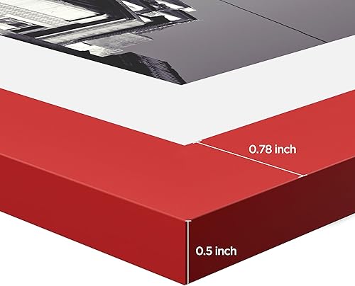 Vista 173 de eletecpro Juego de 10 marcos de fotos de 8.5 x 11 pulgadas, collage de fotos, decoración de pared, fotos de 5 x 7 con paspartú o de 8.5 x 11 Negro