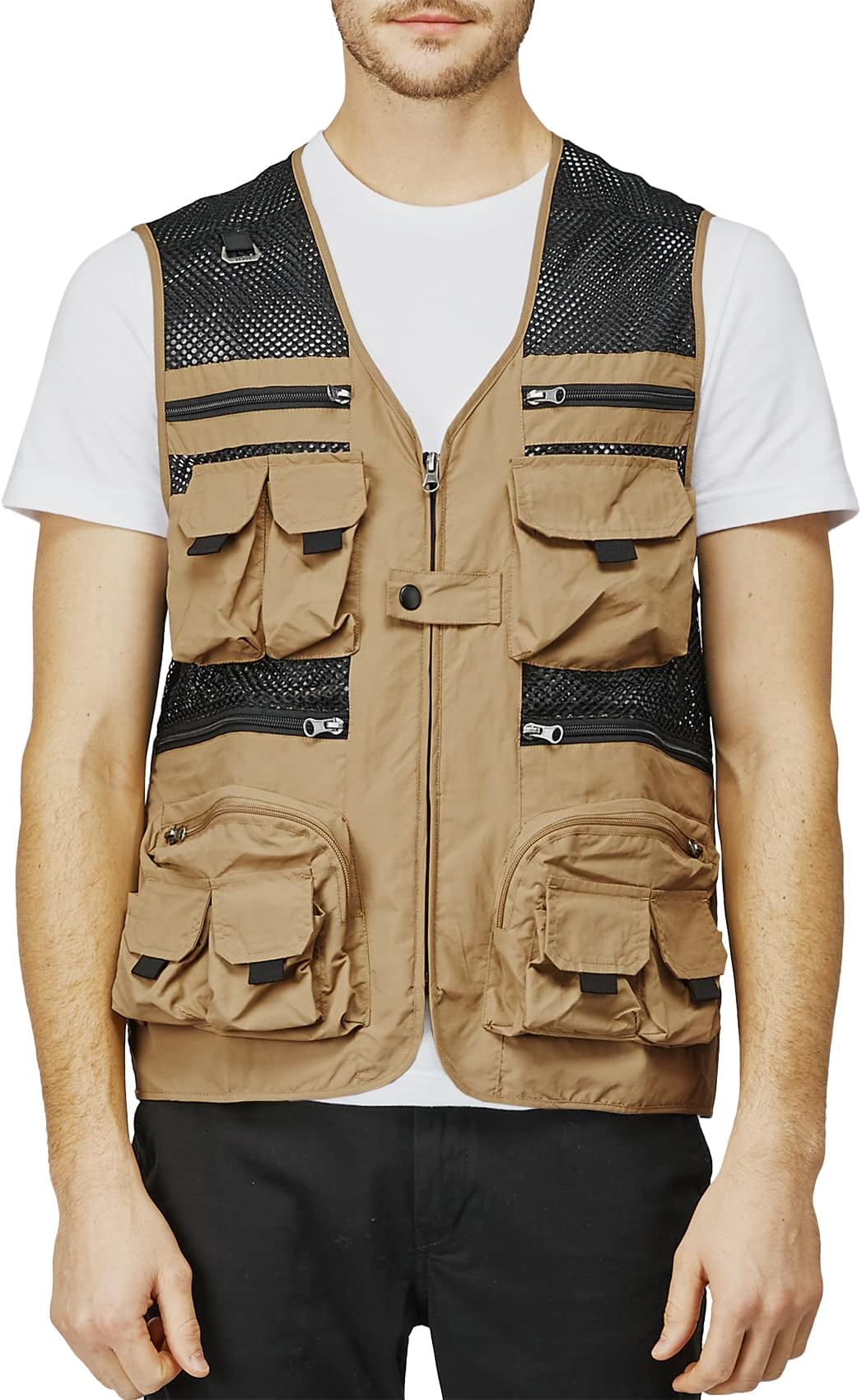 H2H Men's Active Wear Outdoor Vests Work Safari Fishing Travel Utility Summer Vest