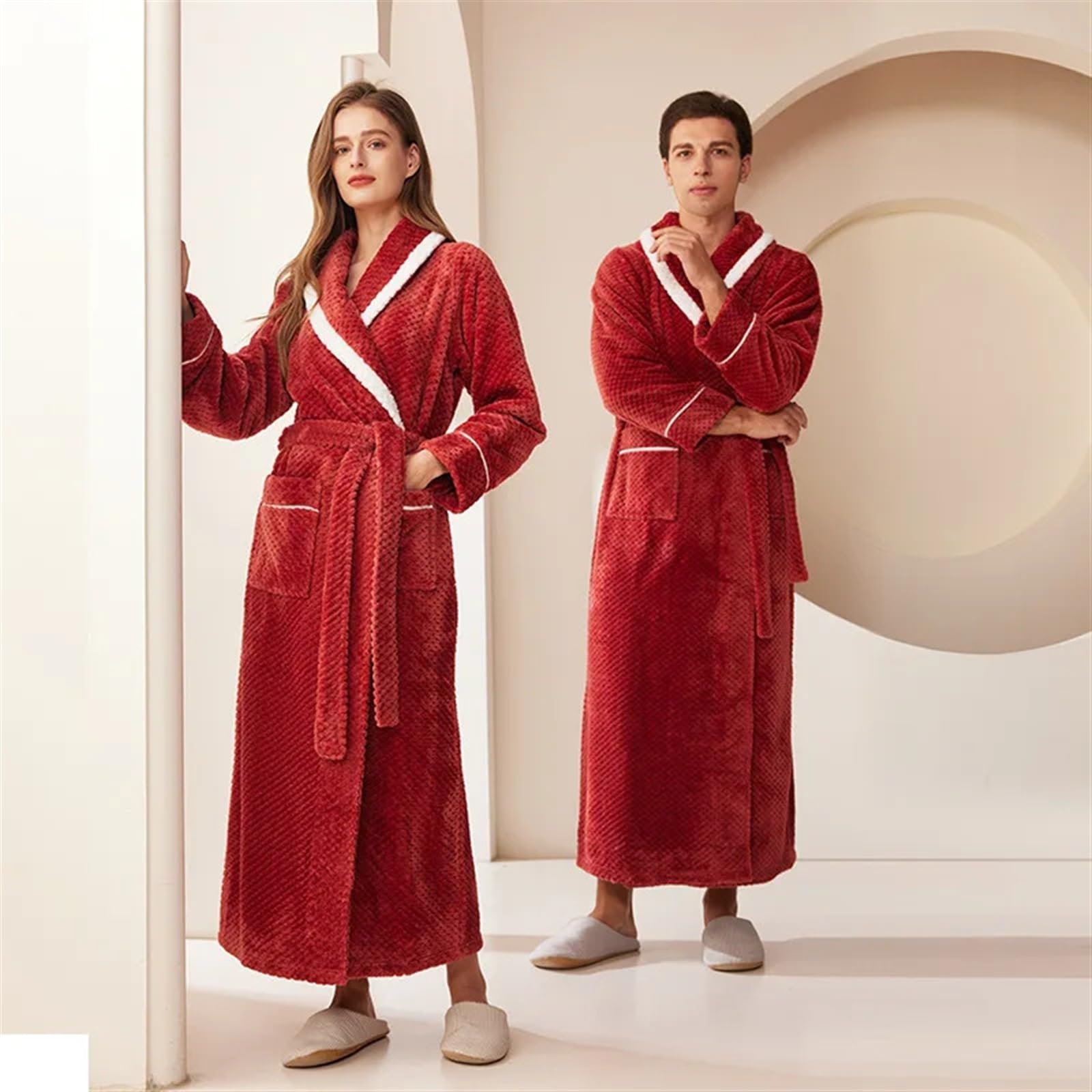 Accappatoi invernali da donna Abiti kimono più pile