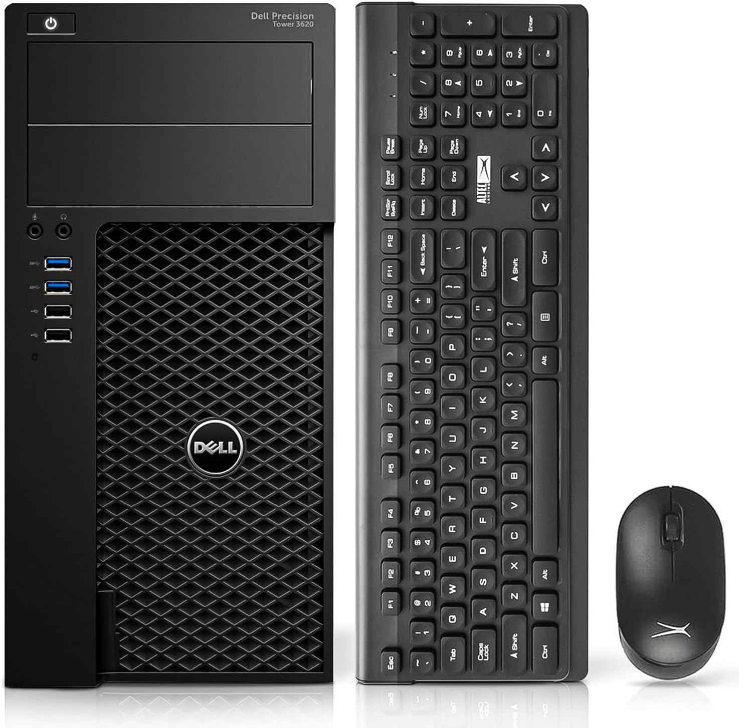 Dell Precision 3620 Tower Computers Desktop PC,i7-7700 3.6GHz,32GB DDR4 1TB M.2 NVMe SSD+2TB HDD,AX200 Built-in WiFi 6,Windows 10 Pro,HDMI Dual Monitor Support,Altec Wireless Keyboard Mouse(Renewed)