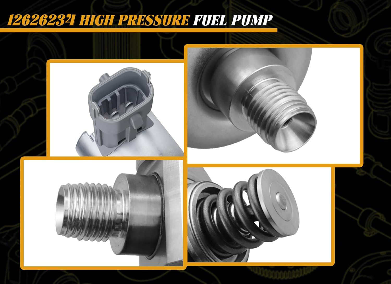12626234 High Pressure Fuel Pump Compatible with Chevy Traverse, Camaro 2010-2017, Electric Fuel Pump Fit for Buick Allure Enclave LaCorsse GMC Acadia Limited 2009-2017, Saturn Outlook 2009-2010