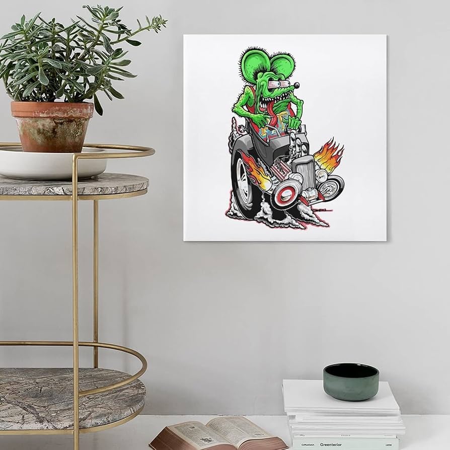 Amazon.co.jp: アートパネル Ratfink ラットフィンク アニメ