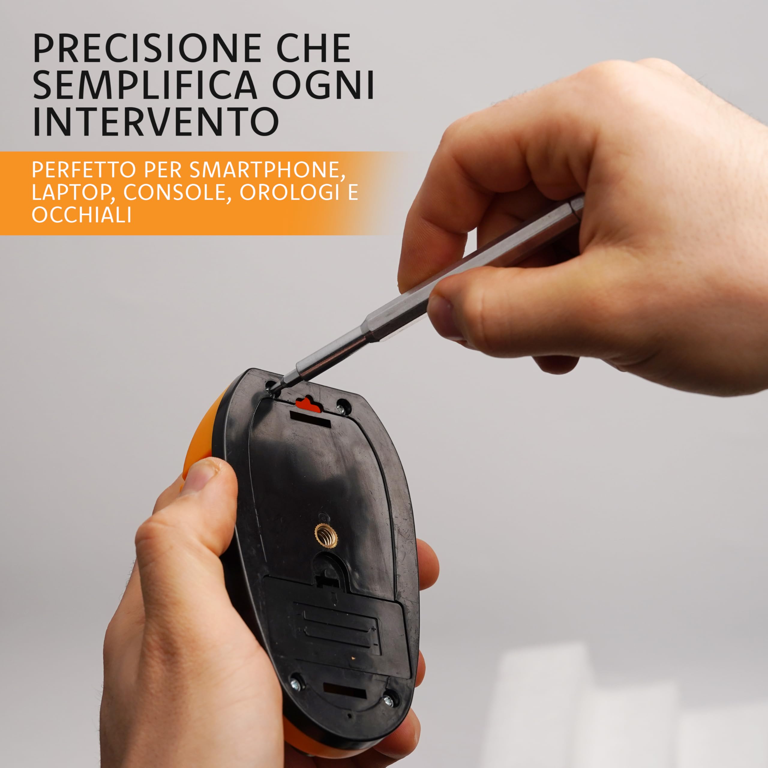 Set Cacciaviti di Precisione 24 in 1, Kit Riparazione Elettronica con Punte Magnetiche, Cacciavite Professionale per Smartphone, Laptop, Console, Orologi e Dispositivi