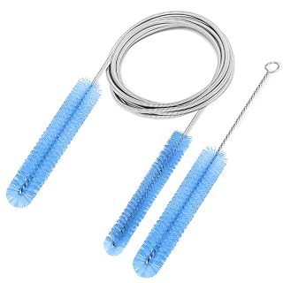 CPAP Hose Brush Durable cpap Tube and Mask Cleaning Brush, 7-Foot CPAP Hose Cleaner for 19mm(Standard 22mm), 15mm Diameter Tubes, 7-Inch Handy CPAP Brush for Mask, Water Chamber (Light Blue) - Amazon product rated Grade A