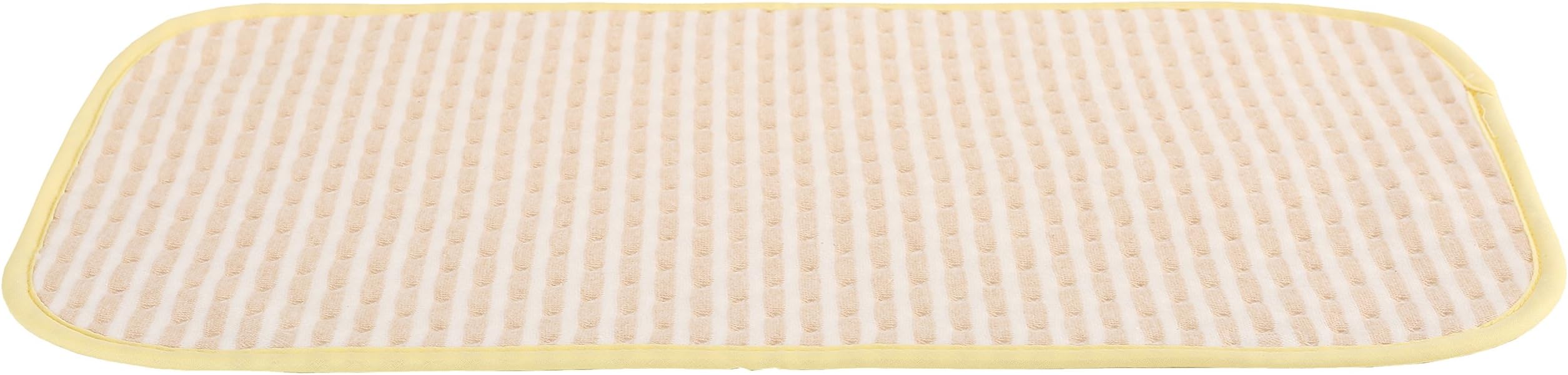 Baby Waterproof Washable Diaper Changing Mat (Brown Striped 11.5x17.5 inch)