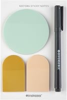 Vista 7 de DiverseBee Notas adhesivas transparentes (incluye bolígrafo de secado rápido), bonitas pestañas adhesivas transparentes, banderas de página