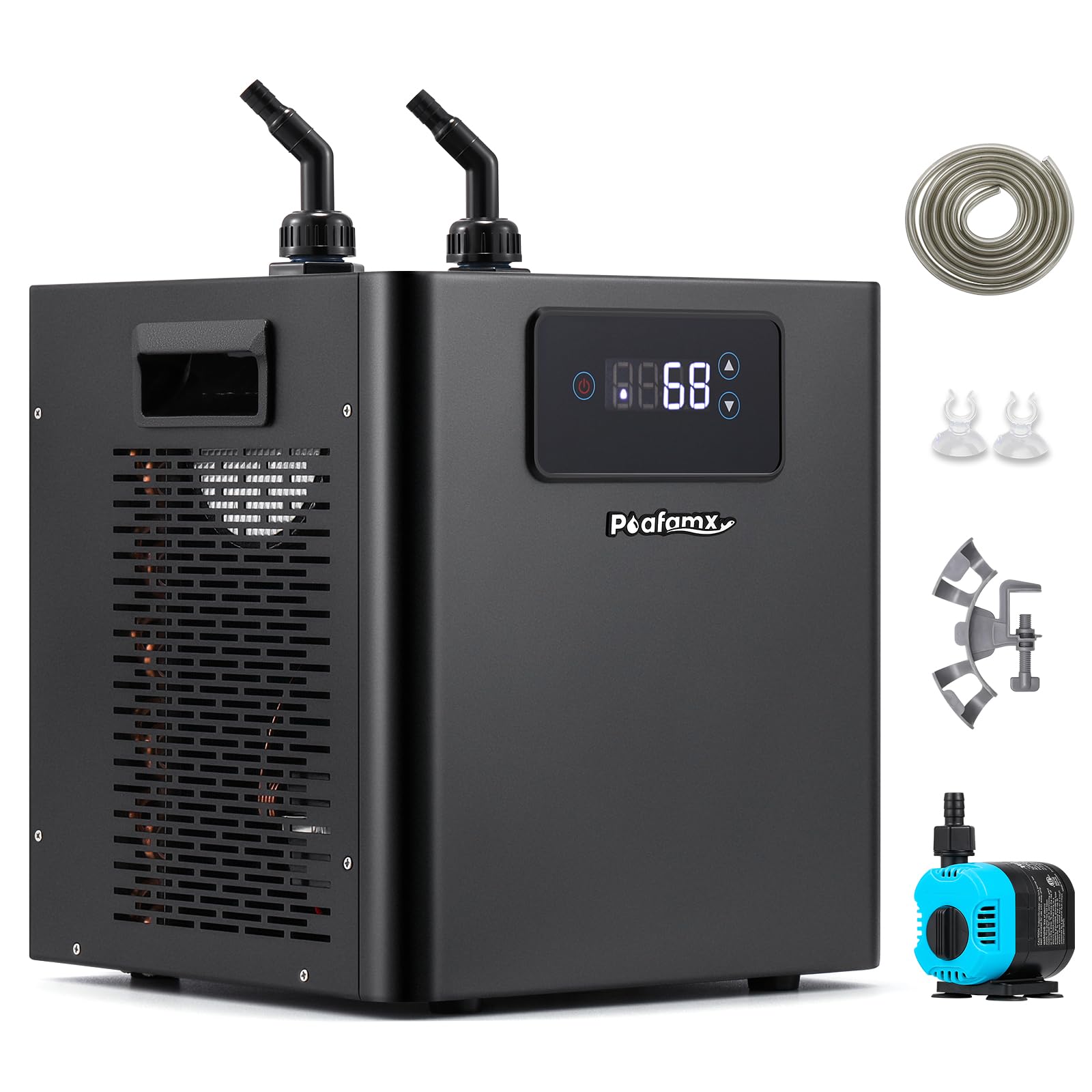 Poafamx Aquarium Chiller 1/3 HP, 79Gal Water Chiller with LED Display