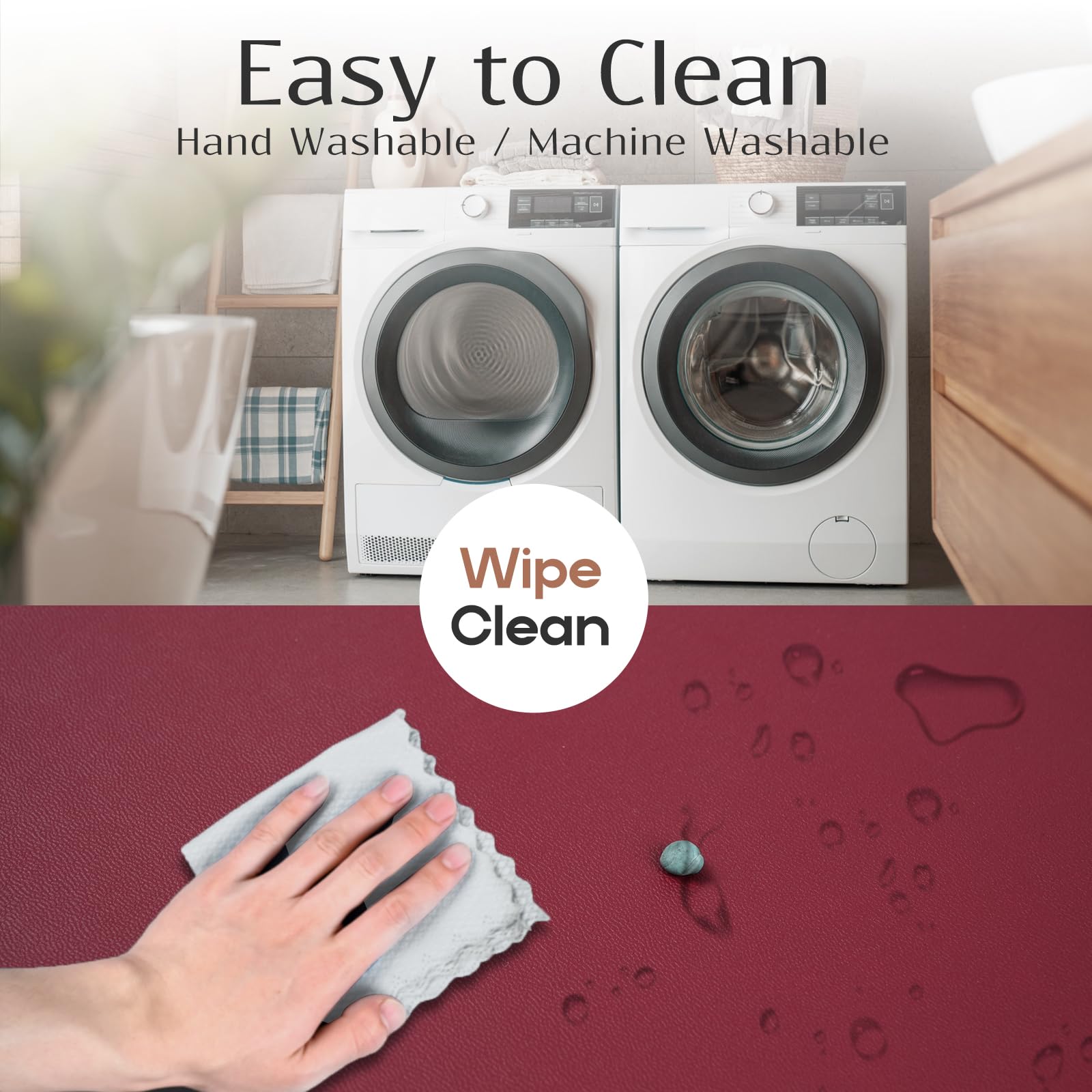 Set Coprisedie ALISHOMTLL In Pelle Elasticizzata - Impermeabile E Lavabile, 4 Pezzi Nero | Per Sala Da Pranzo E Cucina - Foto 8