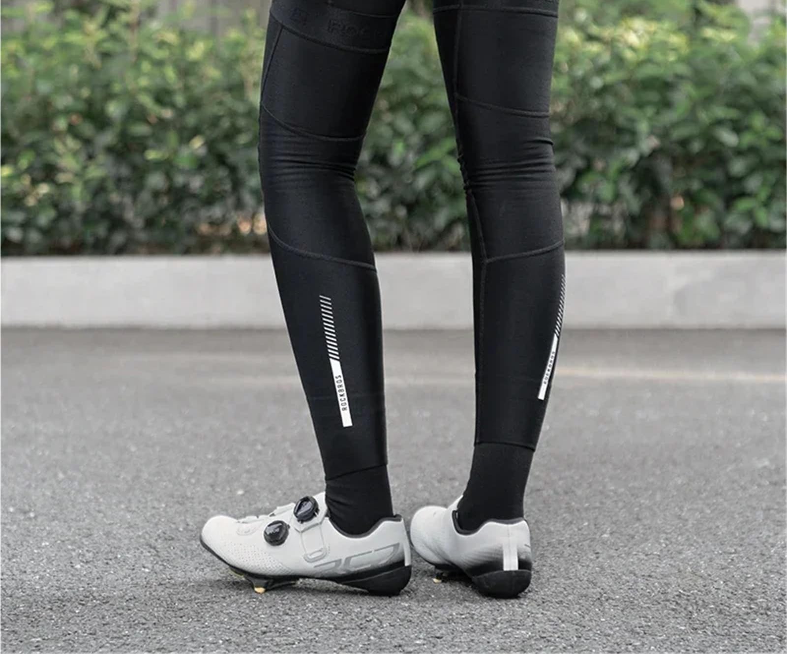 Leg compression sleeve Winter-Beinlinge, Radsport-Beinlinge, atmungsaktives Nylon, rutschfest, for Damen und Herren, geeignet for Laufen Bodybuilding(L)
